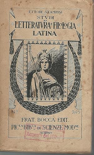 Studi di letteratura e filologia latina