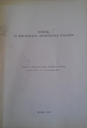 Schede di Bibliografia Archivistica Italiana