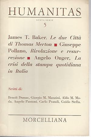 Humanitas. Anno XXVI, n. 5, maggio 1971