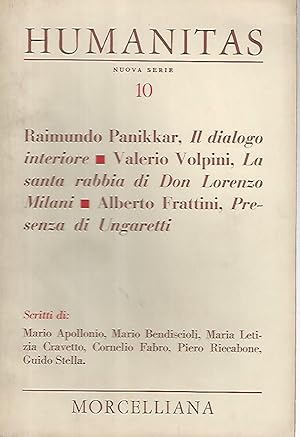 Humanitas. Anno XXV,n.10,ottobre 1970