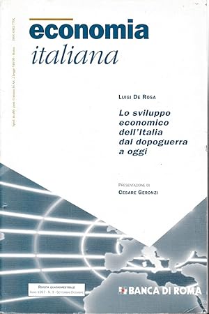 Economia Italiana. Lo sviluppo economico dell'Italia dal dopoguerra a oggi. Anno 1997 n. 3 Settem...