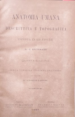 Anatomia umana descrittiva e topografica esposta in 622 figure. Vol. I e II