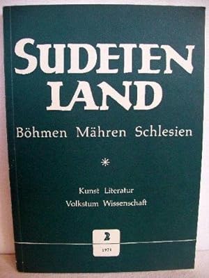 SUDETENLAND Heft II 1971 , 13. Jahrgang Böhmen, Mähren, Schlesien Vierteljahresschrift für Kunst-...