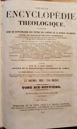 Nouvelle Encyclopedie Theologique 53 Volumes