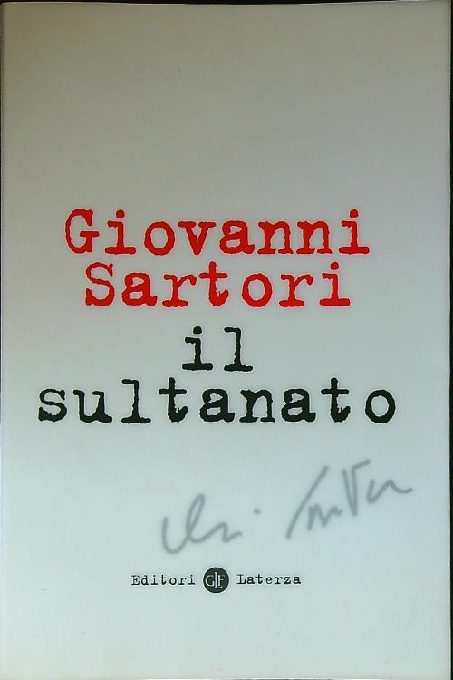 Il sultanato - Sartori, Giovanni