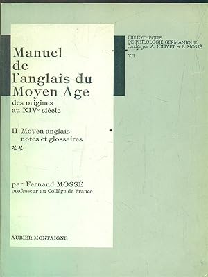 Manuel De Langlais Du Moyen Age Abebooks - 