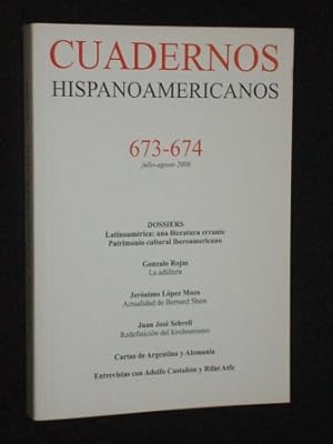 CUADERNOS HISPANOAMERICANOS - 673-674 - julio-agosto 2006