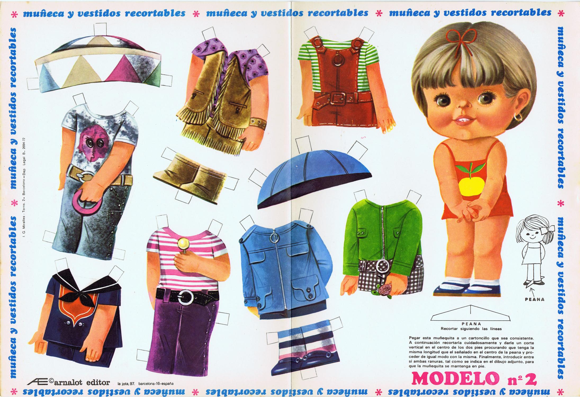 muñequitas de papel recortables