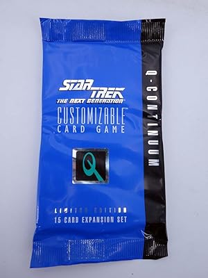 STAR TREK THE NEXT GENERATION Q CONTINUUM 15 CARDS EXPANSION SET. CUSTOMIZABLE CARD GAME 1996. OFRT