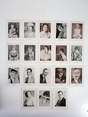 GLORIAS DEL CINE SERIE C 18 DE 20 CROMOS. FALTAN: 1 Y 18 (No acreditado), 1930