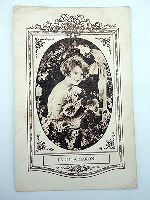 FOTOCROMO ACTRICES Y ACTORES SERIE I N.º 2. PAULINA GARON (No acreditado), 1930