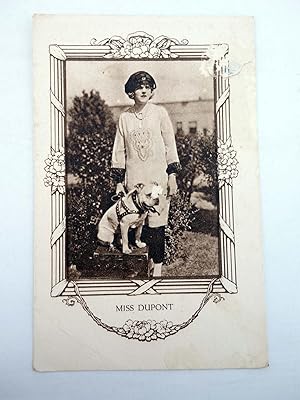 FOTOCROMO ACTRICES Y ACTORES SERIE C N.º 7. MISS DUPONT (No acreditado) Perfumería Grau, 1930