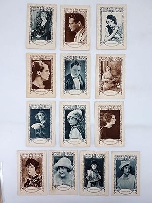 FOTOCROMOS ACTRICES Y ACTORES SERIE H LOTE DE 13 DIFERENTES (No acreditado), 1930