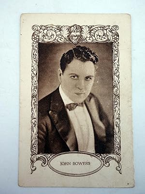 FOTOCROMO ACTRICES Y ACTORES SERIE H N.º 6. JOHN BOWERS (No acreditado) Chocolates E. Juncosa, 1930