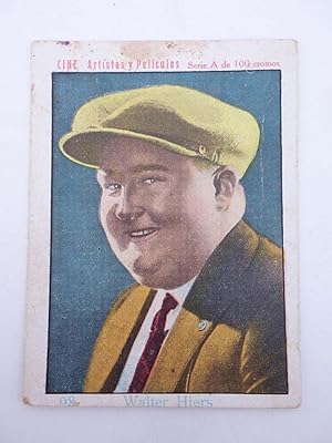 CINE ARTISTAS Y PELÍCULAS SERIE A N.º 98. WALTER HIERS (No acreditado) Chocolates Guillén, 1930