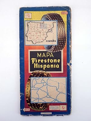 MAPA FIRESTONE HISPANIA 4. BILBAO VITORIA PAMPLONA LOGROÑO SORIA HUESCA ZARAGOZA. 3ª ED