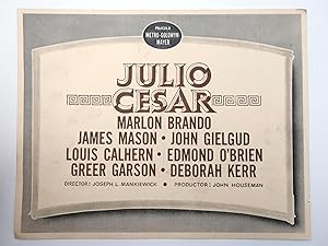 FOTOCROMO JULIO CÉSAR. SÓLO TÍTULO (Marlon Brando) Metro Goldwyn Mayer, 1950