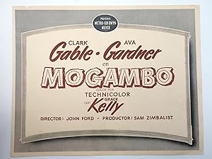 FOTOCROMO MOGAMBO. SÓLO TÍTULO (Clark Gable / Ava Gardner) Metro Goldwyn Mayer, 1950