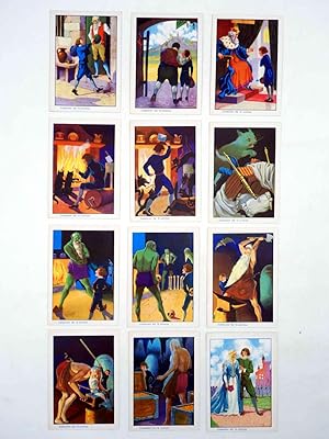 COLECCIONES EL NIÑO PERIQUITO SIN MIEDO COLECCIÓN DE 12 CROMOS. COMPLETA. J. Barguñó, Circa 1950