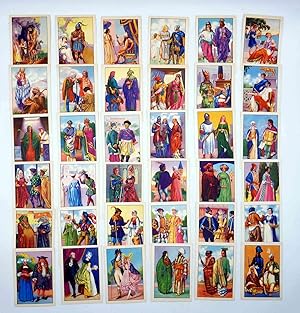 EL TRAJE A TRAVÉS DE LOS SIGLOS COLECCIÓN DE 36 CROMOS. COMPLETA, Circa 1950