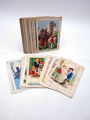 AVENTURAS EXTRAORDINARIAS DE CAÑETE, CLORATO Y SU FIEL PUM. LOTE CON 34 DE 36 CROMOS Circa 1950