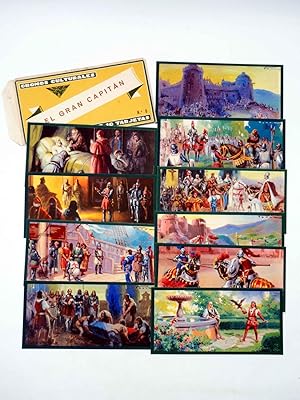 CROMOS CULTURALES Nº 8. EL GRAN CAPITÁN. COMPLETA 10 CROMOS. Barsal, Circa 1930