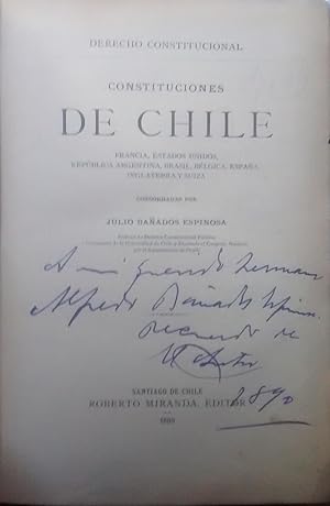 Constituciones de Chile, Francia, Estados Unidos, República Argentina, Brasil, Bélgica, España, I...