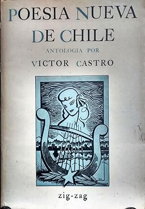 Poesía nueva de Chile. Antología. Portada de Gustavo Jiménez