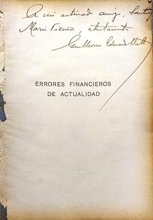 Errores financieros de actualidad ( Mayo y Junio de 1926 )