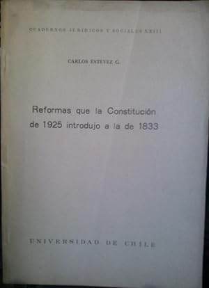 Reformas que la Constitución de 1825 introdujo a la de 1833