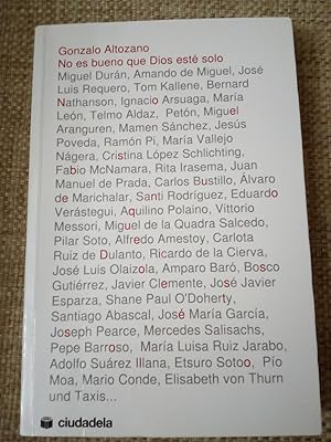 No es bueno que Dios esté solo (Ensayo) (Spanish Edition)