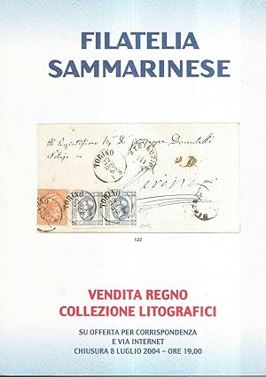 FILATELIA SAMMARINESE - VENDITA REGNO COLLEZIONE LITOGRAFICI