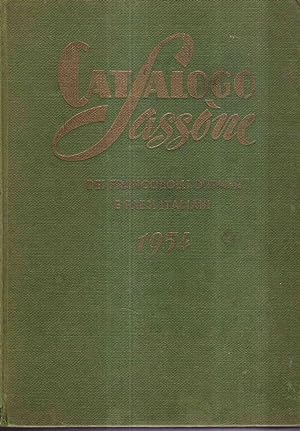 CATALOGO SASSONE DEI FRANCOBOLLI D'ITALIA E PAESI ITALIANI 1954