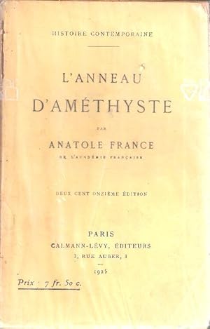 L'ANNEAU D'AMETHYSTE