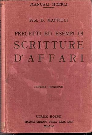 PRECETTI ED ESEMPI DI SCRITTURE D'AFFARI