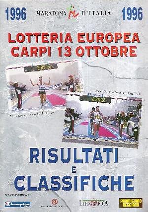 MARATONA D'ITALIA 1996 - LOTTERIA EUROPEA CARPI 13 OTTOBRE - RISULTATI E CLASSIFICHE