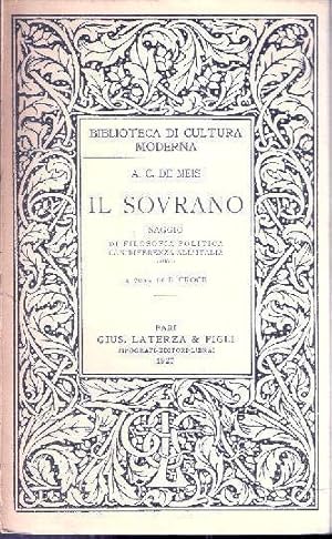 IL SOVRANO SAGGIO DI FILOSOFIA POLITICA CON RIFERENZA ALL'ITALIA (1868)