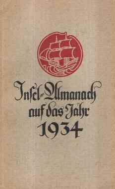 INSEL-ALMANACH AUF DAS JAHR 1934