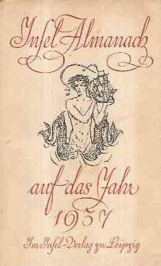 INSEL-ALMANACH AUF DAS JAHR 1937