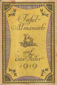 INSEL-ALMANACH AUF DAS JAHR 1934