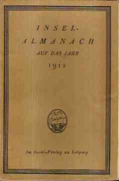 INSEL-ALMANACH AUF DAS JAHR 1912