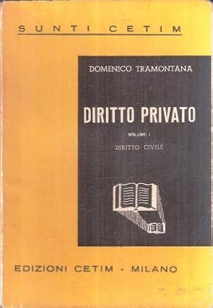 DIRITTO PRIVATO VOLUME 1 DIRITTO CIVILE