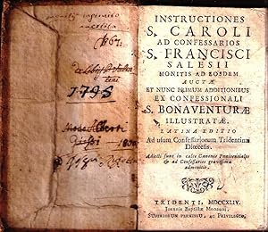 INSTRUCTIONES S. CAROLI AD CONFESSARIOS S. FRANCISCI SALESII MONITIS AD EOSDEM