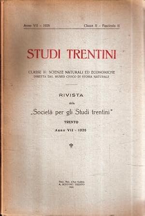 STUDI TRENTINI ANNO VII CLASSE II FASCICOLO II