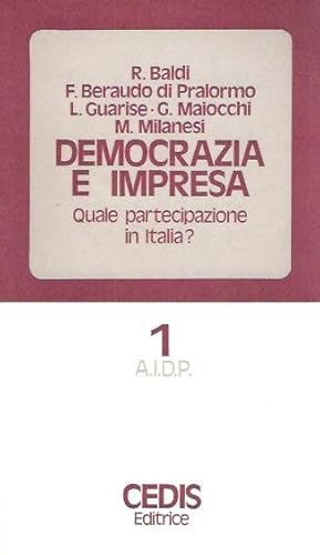 DEMOCRAZIA E IMPRESA - QUALE PARTECIPAZIONE IN ITALIA?