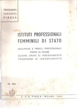 ISTITUTI PROFESSIONALI FEMMINILI DI STATO