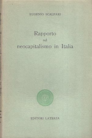 RAPPORTO SUL NEOCAPITALISMO IN ITALIA