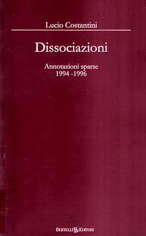 DISSOCIAZIONI - ANNOTAZIONI SPARSE 1994-1996