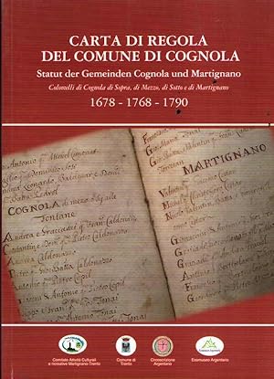 CARTA DI REGOLA DEL COMUNE DI COGNOLA