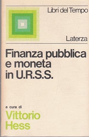 Finanza pubblica e moneta in URSS